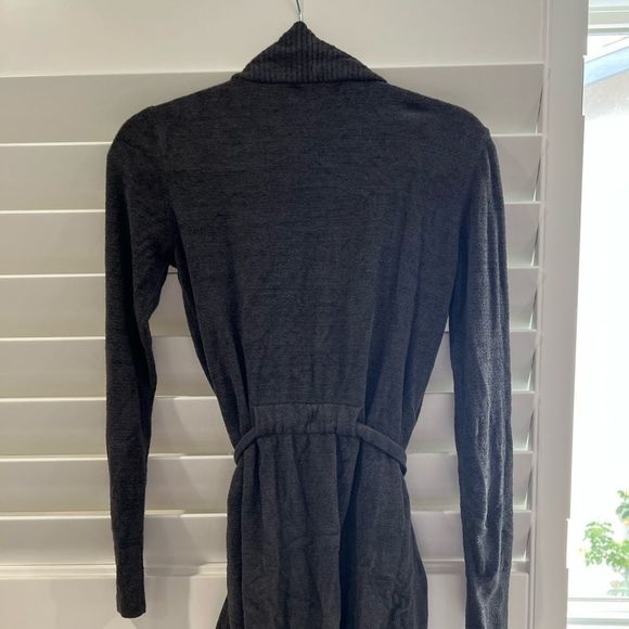 BAREFOOT DREAMS CozyChic Drape Rib Cardigan Ultra Lite Carbon Gray - Picture 7 of 16